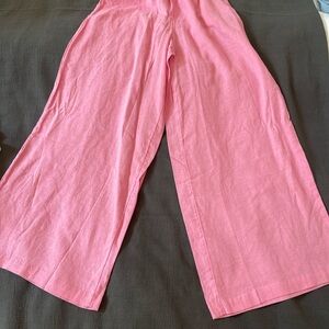Anthropologie  Pink Casual flowy pants